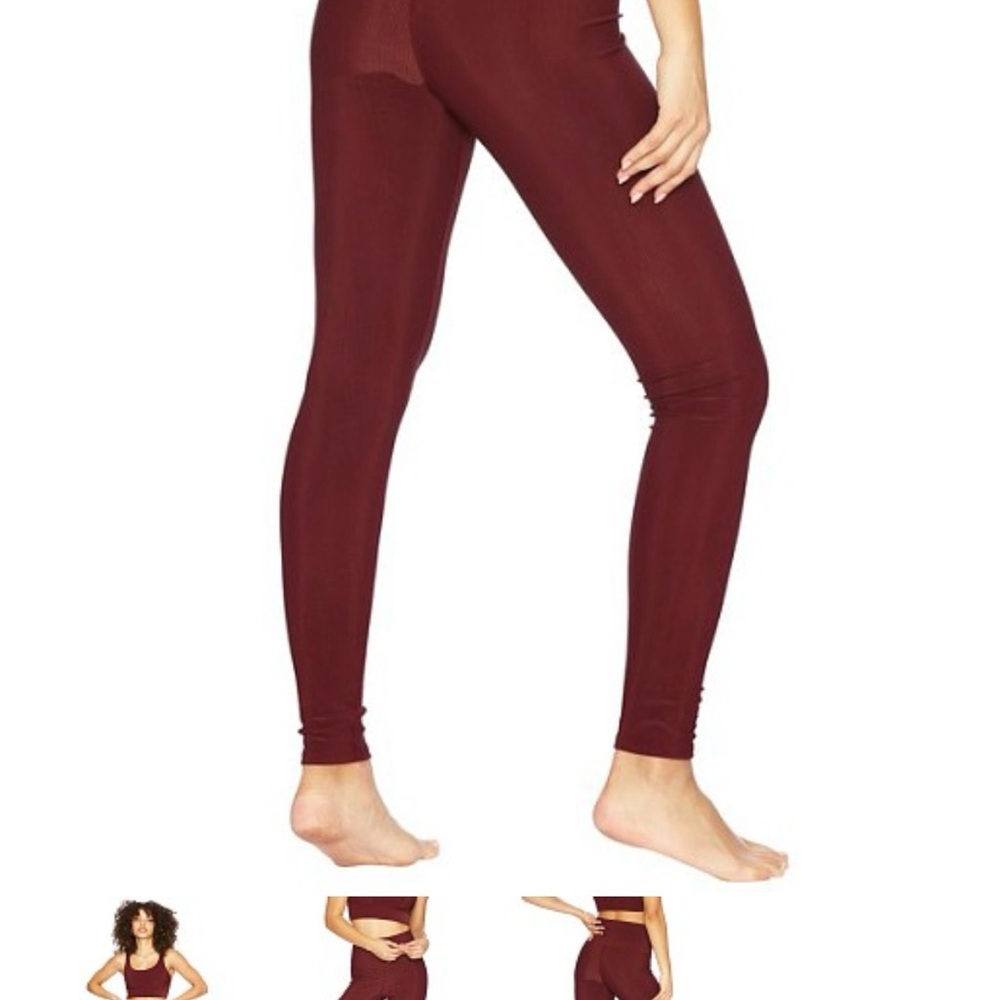 Beach Riot Burgundy Leggings - Picture 2 of 4